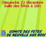 Spectacle Noël Spectacle de Noël du Comité des Fêtes
Dimanche 22 décembre 2019 à 16h - Salle des Fêtes
Entrée libre http:\www.domduf.com